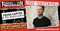 Frank Carter & the Rattlesnakes - Rebellion Festival, Blackpool 4.8.17